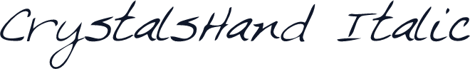 CrystalsHand Italic