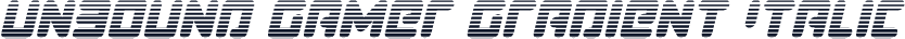 Unbound Gamer Gradient Italic