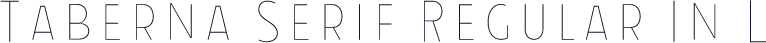 Taberna Serif Regular In L