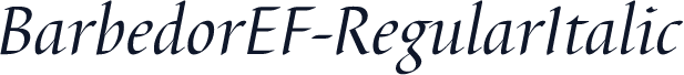 BarbedorEF-RegularItalic