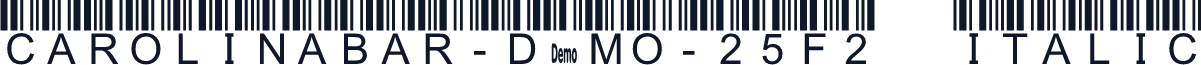 CarolinaBar-DEMO-25F2   Italic