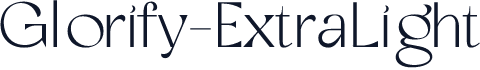 Glorify-ExtraLight