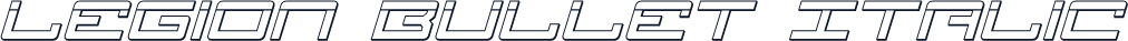 Legion Bullet Italic