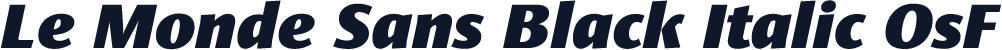 Le Monde Sans Black Italic OsF