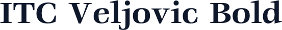 ITC Veljovic Bold