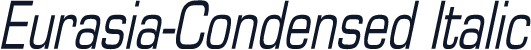 Eurasia-Condensed Italic