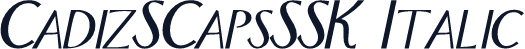 CadizSCapsSSK Italic