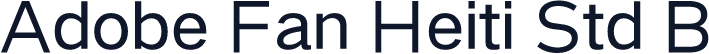 Adobe Fan Heiti Std B