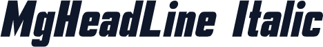 MgHeadLine Italic