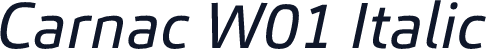 Carnac W01 Italic
