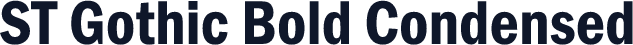 ST Gothic Bold Condensed