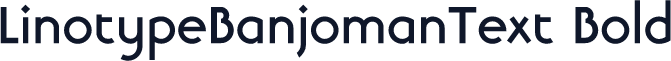 LinotypeBanjomanText Bold