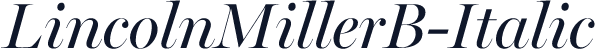 LincolnMillerB-Italic
