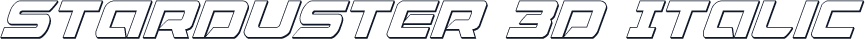 Starduster 3D Italic