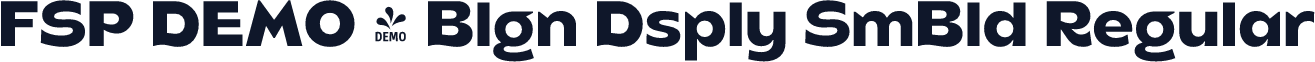 FSP DEMO - Blgn Dsply SmBld Regular