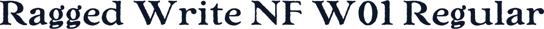 Ragged Write NF W01 Regular