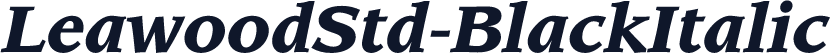 LeawoodStd-BlackItalic