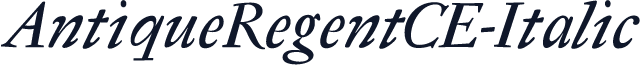 AntiqueRegentCE-Italic