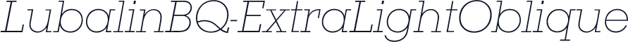 LubalinBQ-ExtraLightOblique