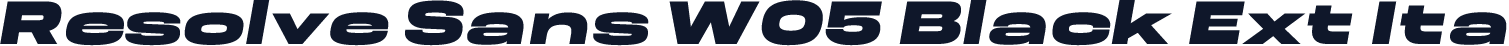 Resolve Sans W05 Black Ext Ita