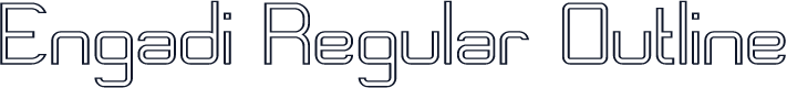 Engadi Regular Outline