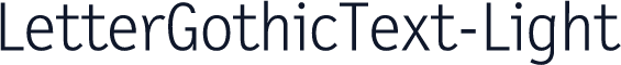 LetterGothicText-Light