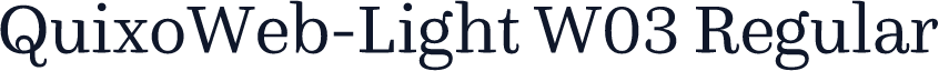 QuixoWeb-Light W03 Regular