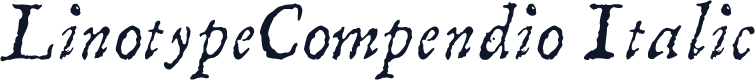 LinotypeCompendio Italic