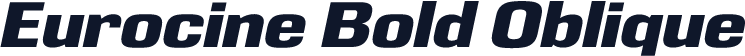 Eurocine Bold Oblique
