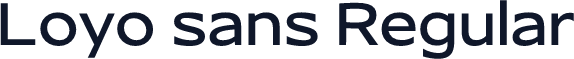 Loyo sans Regular