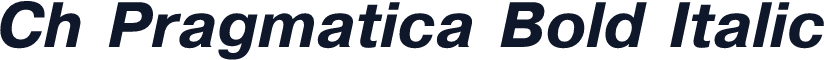 Ch Pragmatica Bold Italic