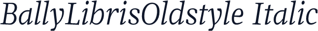 BallyLibrisOldstyle Italic