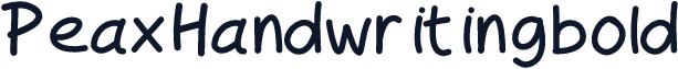 PeaxHandwritingbold