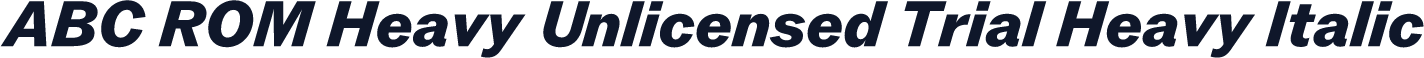 ABC ROM Heavy Unlicensed Trial Heavy Italic