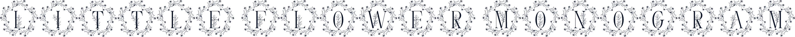 Little Flower Monogram