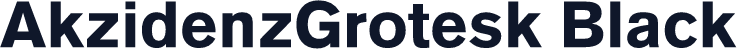 AkzidenzGrotesk Black