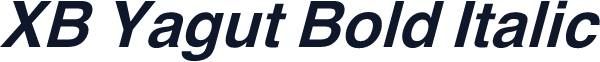 XB Yagut Bold Italic
