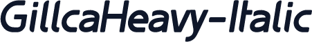 GillcaHeavy-Italic