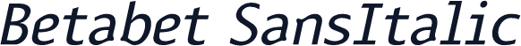 Betabet SansItalic