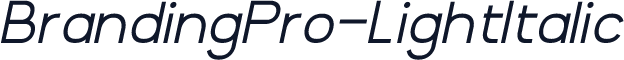 BrandingPro-LightItalic