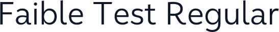 Faible Test Regular