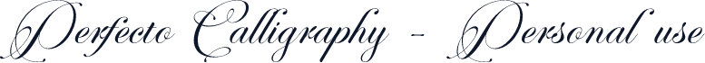 Perfecto Calligraphy - Personal use