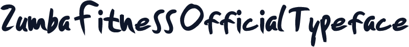 Zumba Fitness Official Typeface