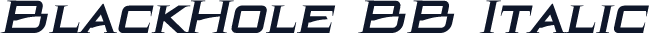 BlackHole BB Italic