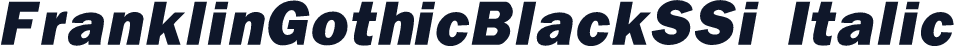 FranklinGothicBlackSSi Italic