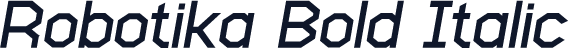Robotika Bold Italic