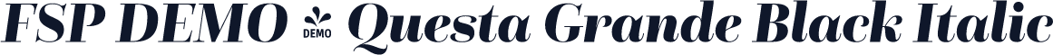 FSP DEMO - Questa Grande Black Italic