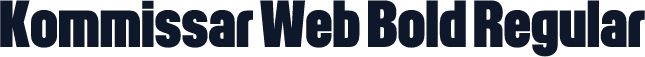 Kommissar Web Bold Regular