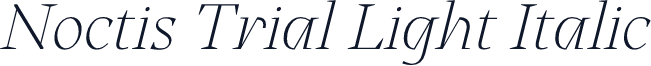Noctis Trial Light Italic