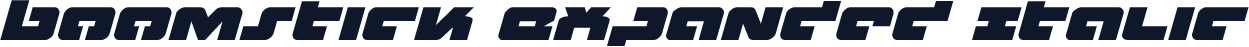 Boomstick Expanded Italic